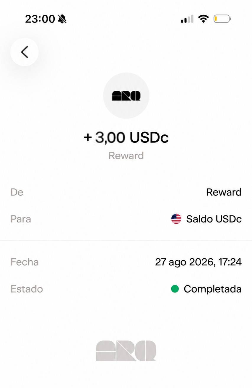 Reward de 3 USD de ARQ